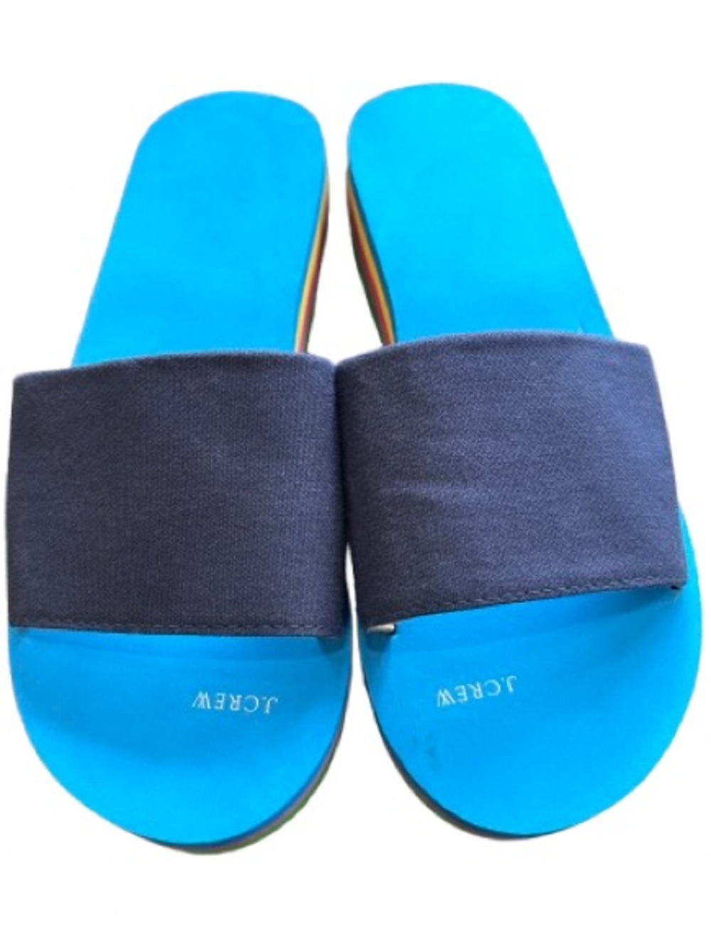 NWOT J. Crew Platform Eva Slide Sandal Rainbow Flip Flop Women’s Size 8